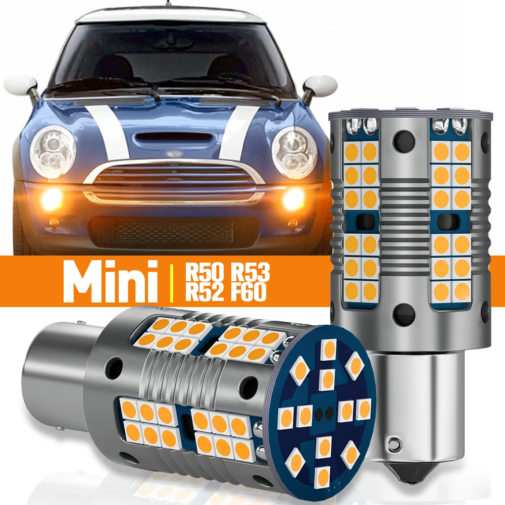 

2pcs LED Turn Signal Light For Mini Cooper R50 R53 Convertible R52 Countryman F60 2004 2005 2006 2007 Accessories Canbus Lamp