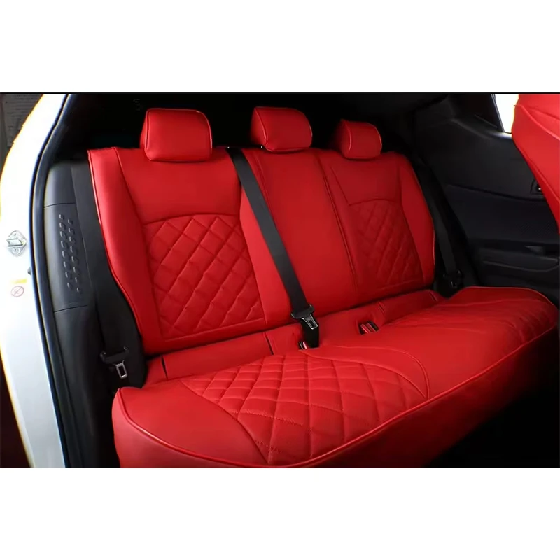 Sitzbezüge-Sets für Audi, maßgeschneidertes Autozubehör, 5 Sitze, Diamantleder für Audi A3 A4 A5 A6 A1 Q3 Q4 Q5 Q6 Q7 TT e-tron – Detail 2