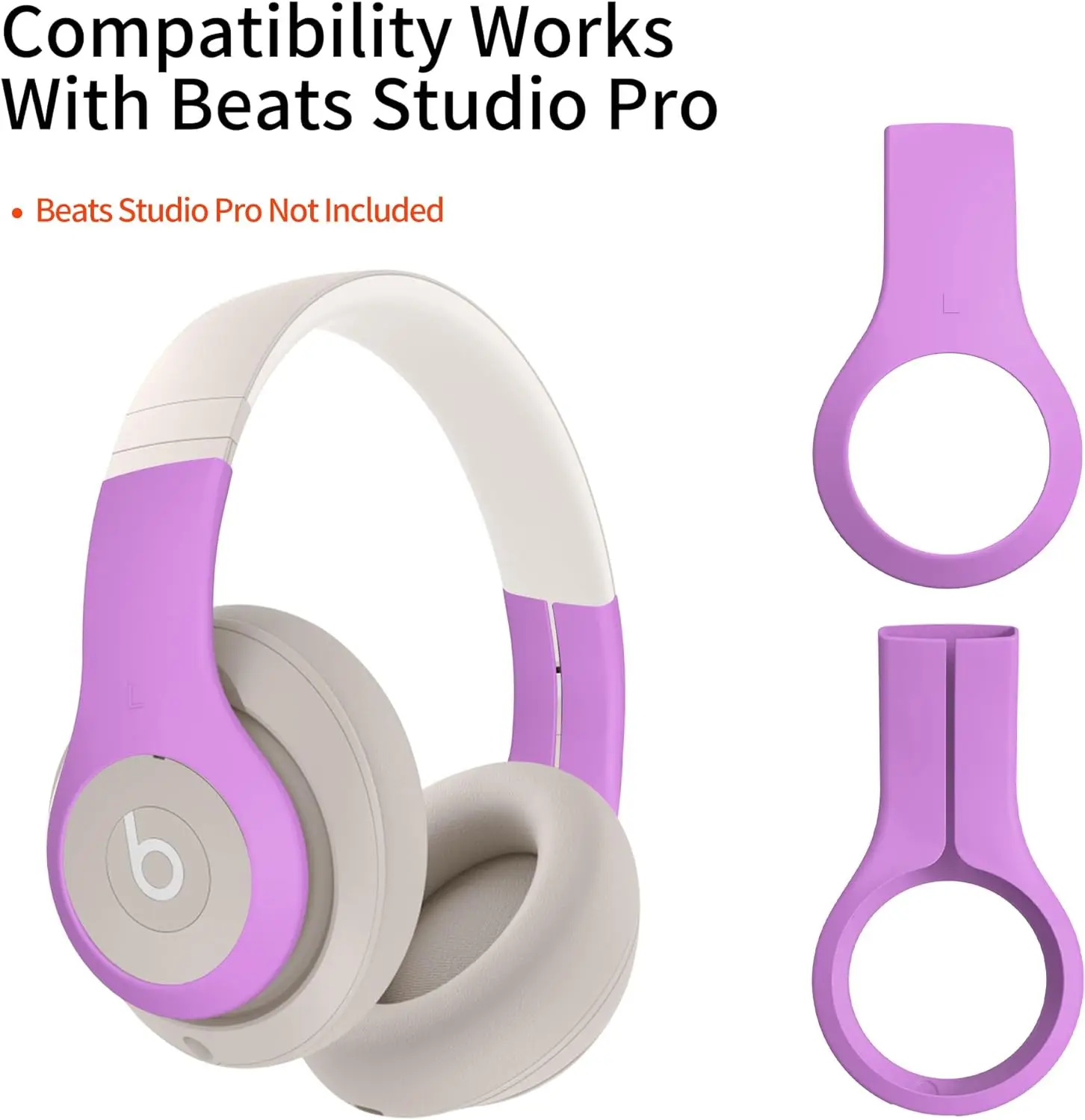 【CONTEME】Beats Studio Pro Accessories, Silicone Case Compatible with Beats Studio Pro Telescopic Beam Cover Durable Outer