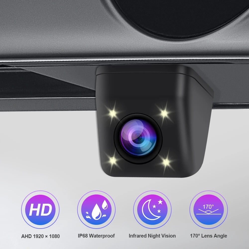 Car Rear View Camera With Titanium Alloy AHD 1920*1080P Waterproof Reverse Parking Camera And Only For EBILAEN Car Radio