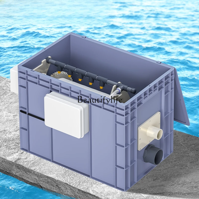 Drum Microstrainer Aquaculture Circulating Filter System Automatic Backwash Drum Filter