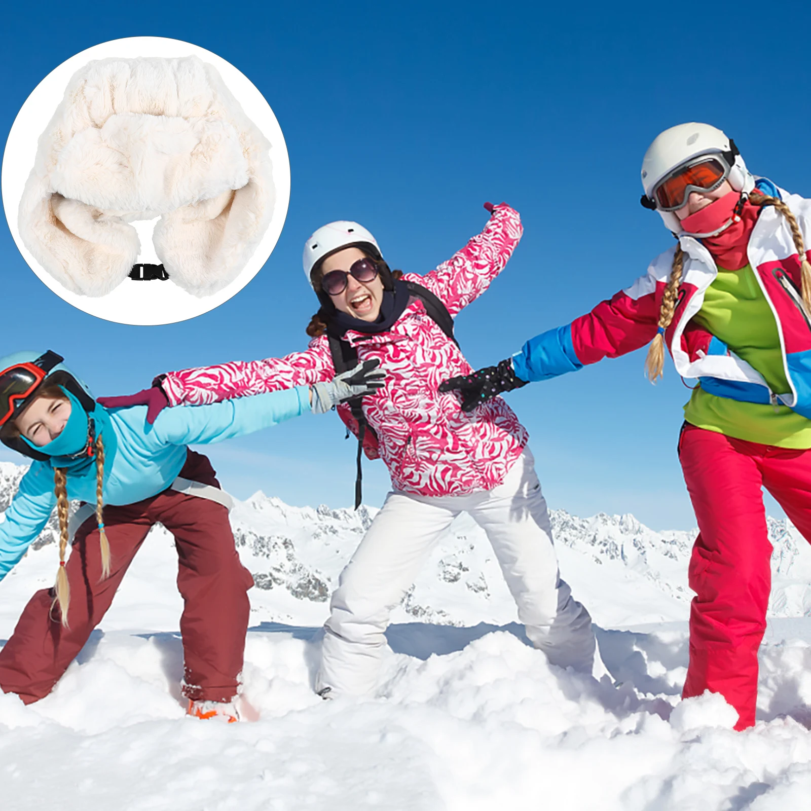 

Women Warm Hat Velvet Thickened Winter Ear Indoor Outdoor Activities