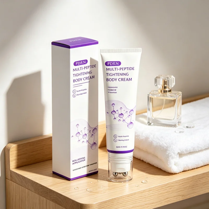 Pdrn Multi‑peptide Body Cream With Roller Ball Massager Moisturizing Skin Care Body Lotion Hydrating Daily Body Care Cream