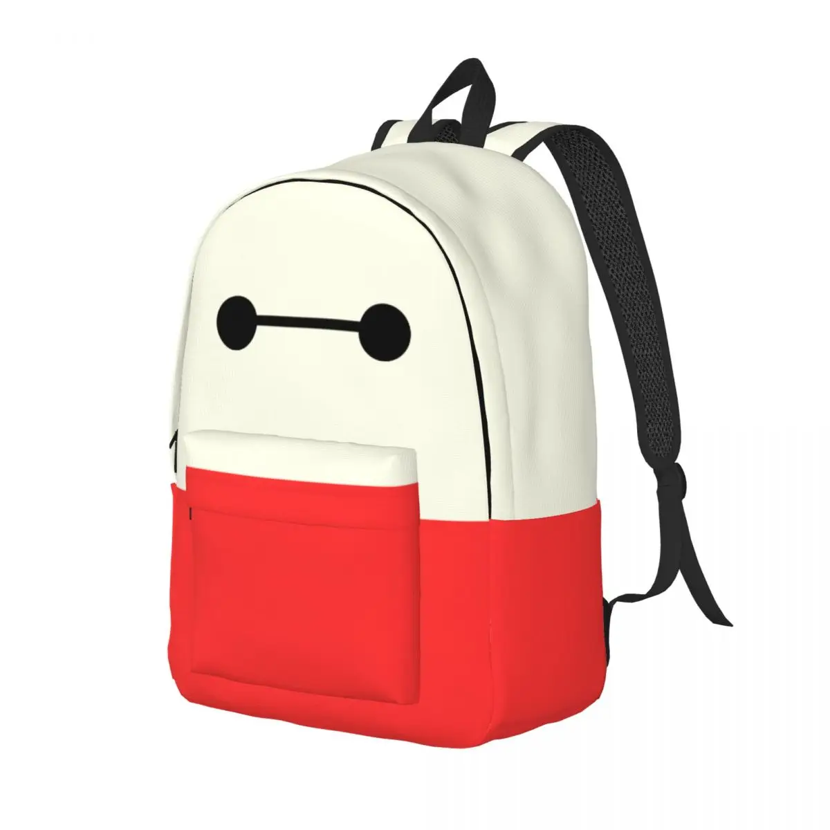 For Work Office Baymax Zipper Closure Vintage Disney Big Hero Rucksack Couple Storage Bag Back To School Gift