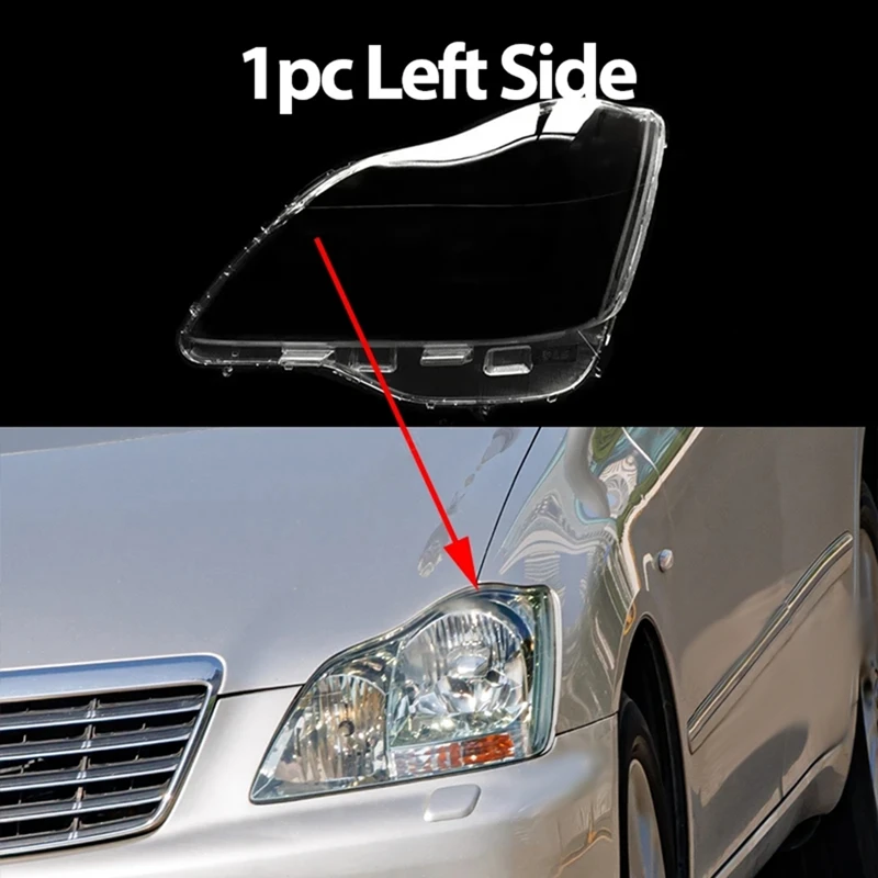 1 Pair Car Headlight Lens Cover Head Light Lamp Lampshade Front Light Shell For Toyota Crown 2005 2006 2007 2008 2009