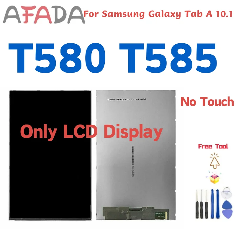10,1-дюймовый ЖК-дисплей T580 для Samsung Galaxy Tab A 10,1 T585 ЖК-дисплей для планшета SM-T580 SM-T585, только ЖК-дисплей без сенсорного экрана