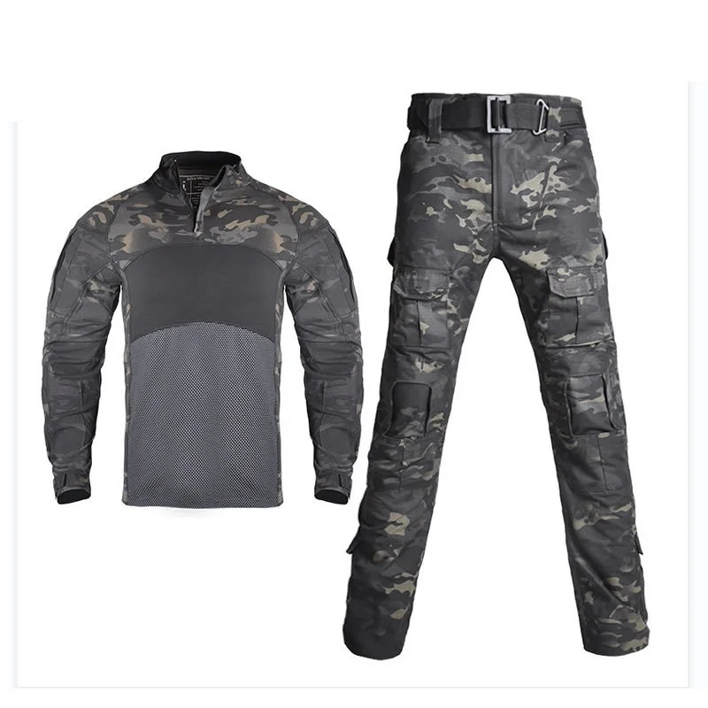 Military Man Camouflage Frog Suit Breathable Outdoor Tactical Sets Quick Dry Hunting Wear Male Combat Set for Extreme Survival view 6