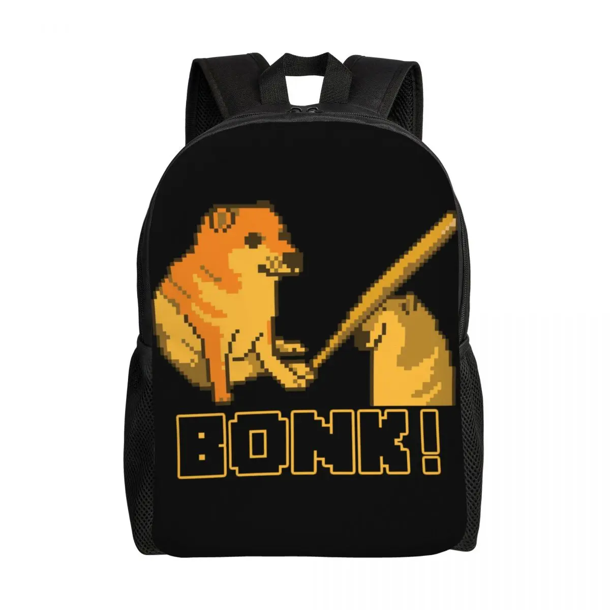 

Cheems Bonk Meme Pixel Art Travel Backpack Women Men School Computer Bookbag Shiba Inu Dog College Student Daypack Bags