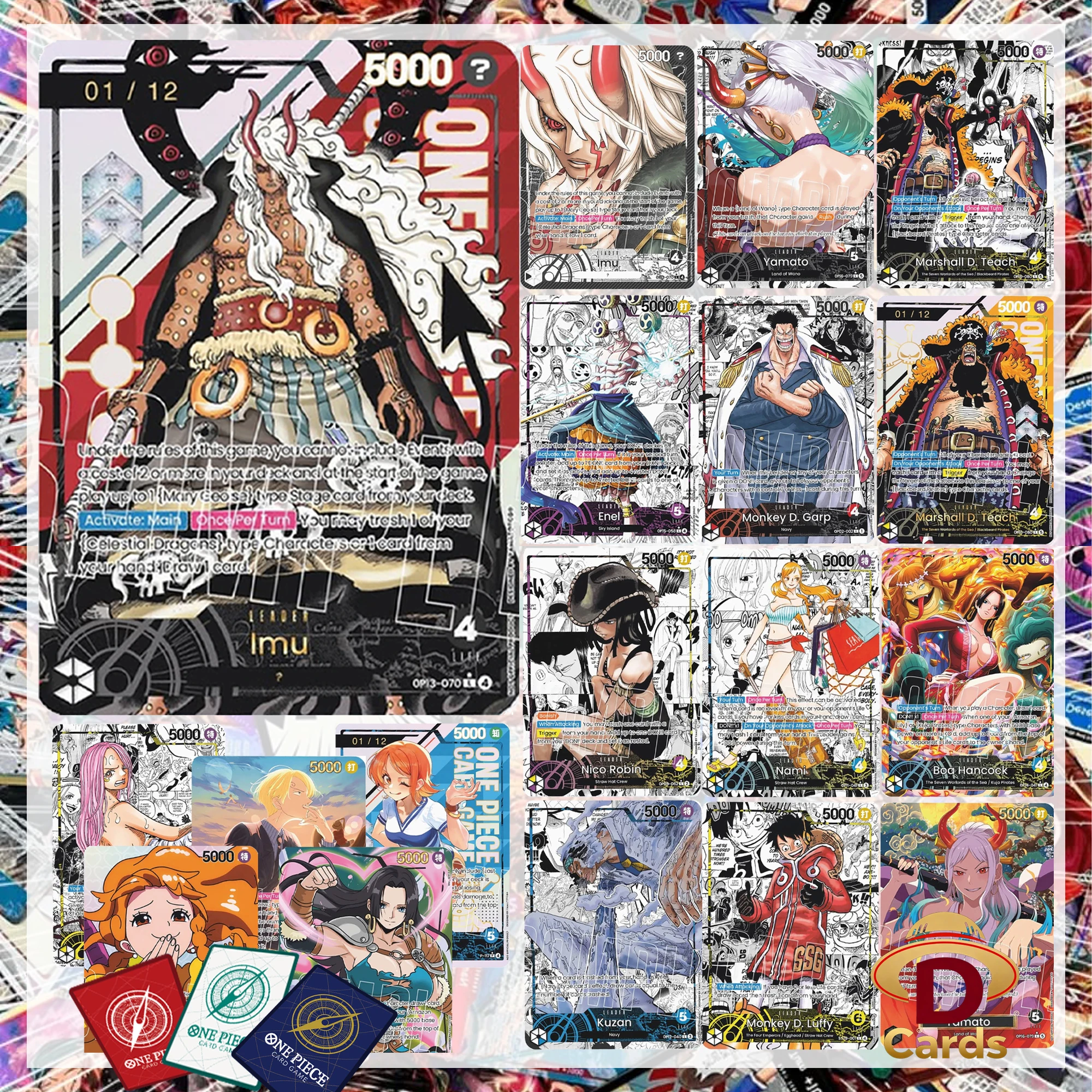 Board Game Diy - Cartas Colecionáveis One Piece Yamato Garp