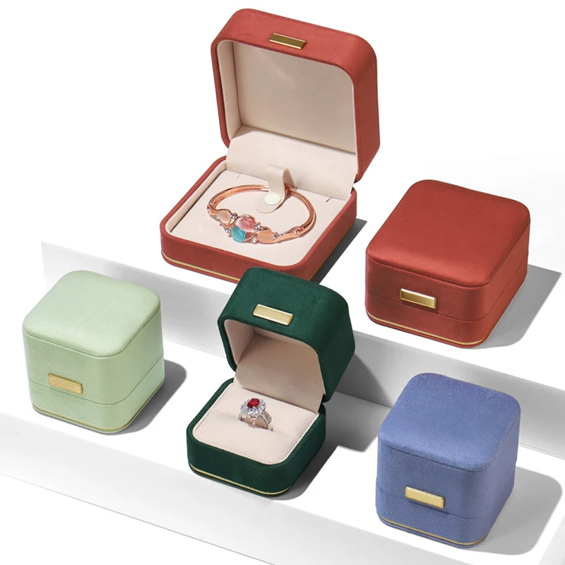 

Super-fine jewelry display box ring stud earrings necklace pendants bracelet storage display box wedding and proposal gift box