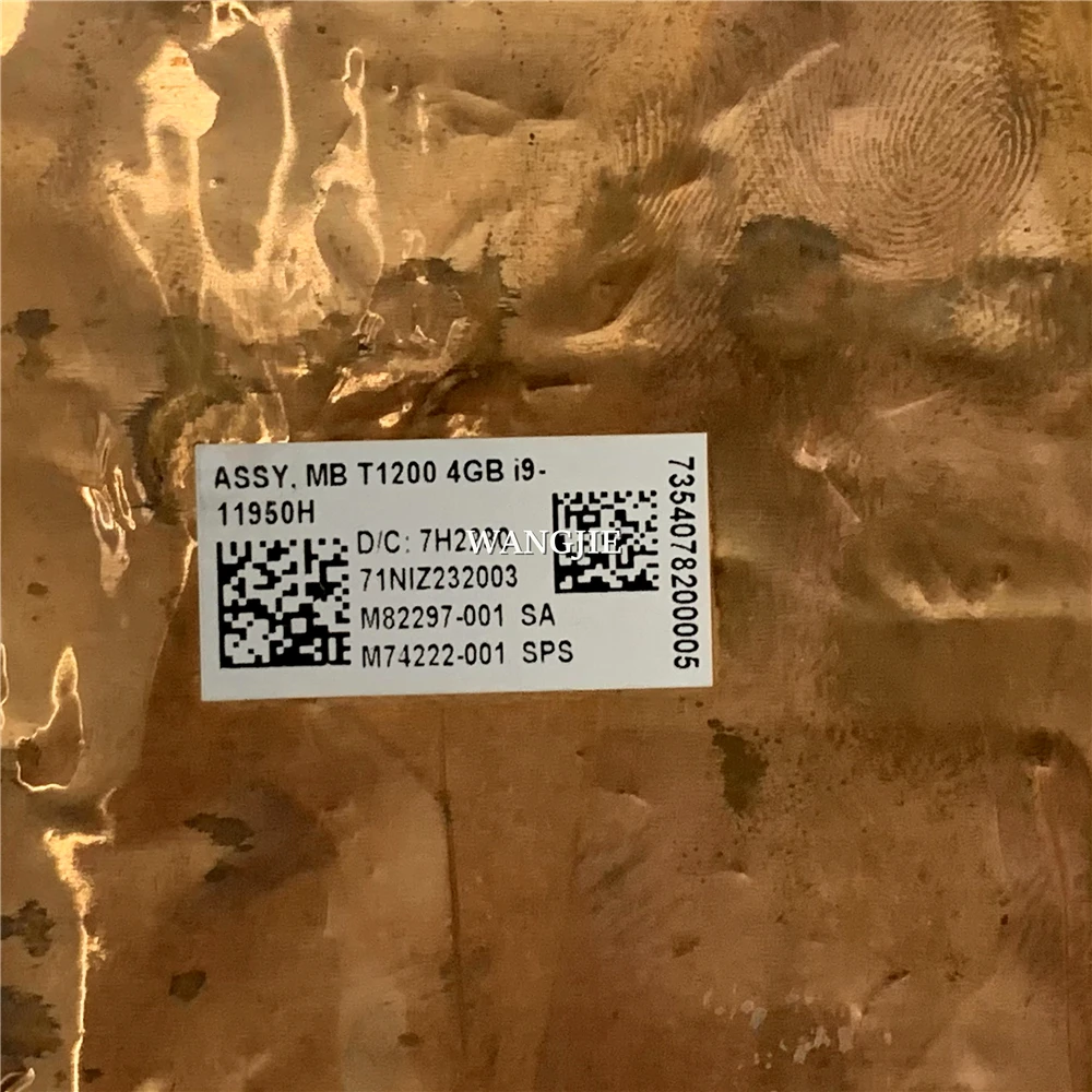 For HP ZBook15 Fury G8  Laptop Motherboard M74222-001 LA-K722P SRKT6 I9-11950H QN20-P1-A1 T1200 4GB 100% Fully Tested