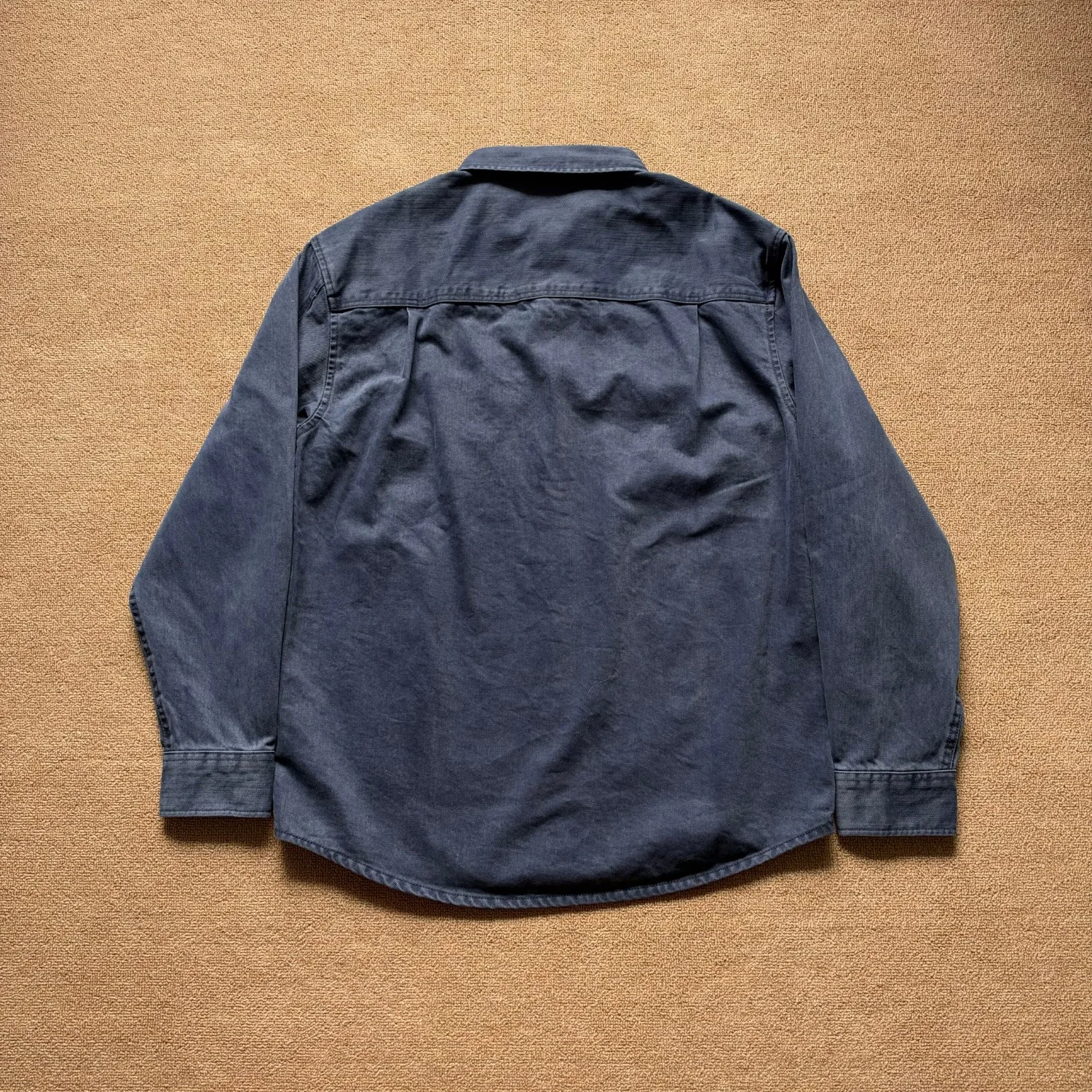 100% cotton American retro workwear denim shirt men's jacket loose and versatile casual long-sleeved shirt