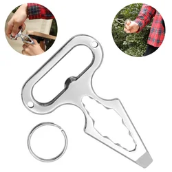 1 Pc Pry-Hex Multitool brelok kieszonkowe narzędzie klucz śrubokręt otwieracz do butelek na zewnątrz Camping piesze wycieczki samoobrony gadżet EDC