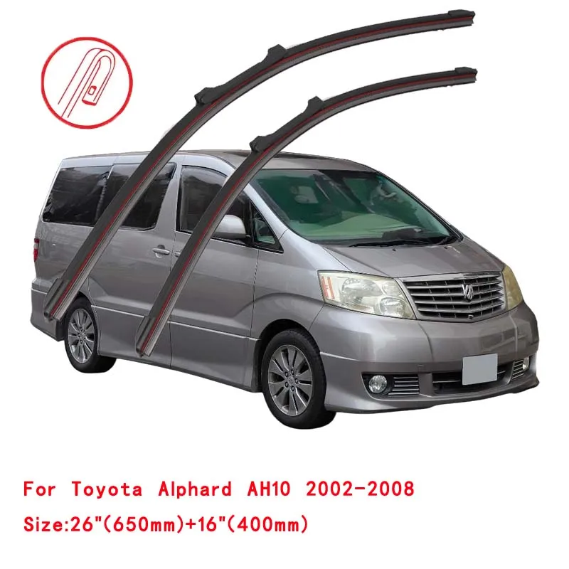For Toyota Alphard Vellfire AH10 AH20 2002~2015 Windscreen Windshield Wipers Windows Accessories 2002 2003 Car Front Wiper Blade