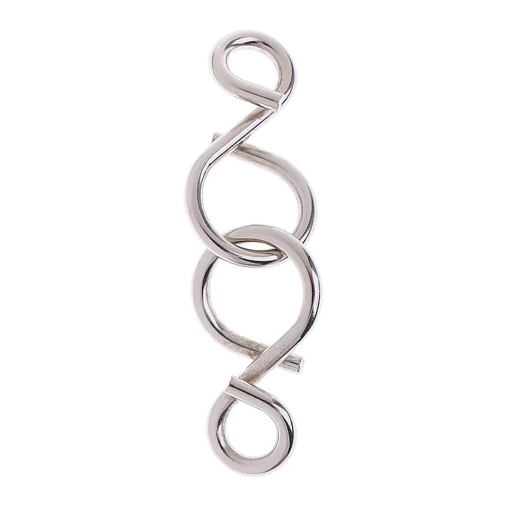 Educational Metal IQ Puzzle Ring Toy Mind Game for Creative Thinking and Gift for Children
