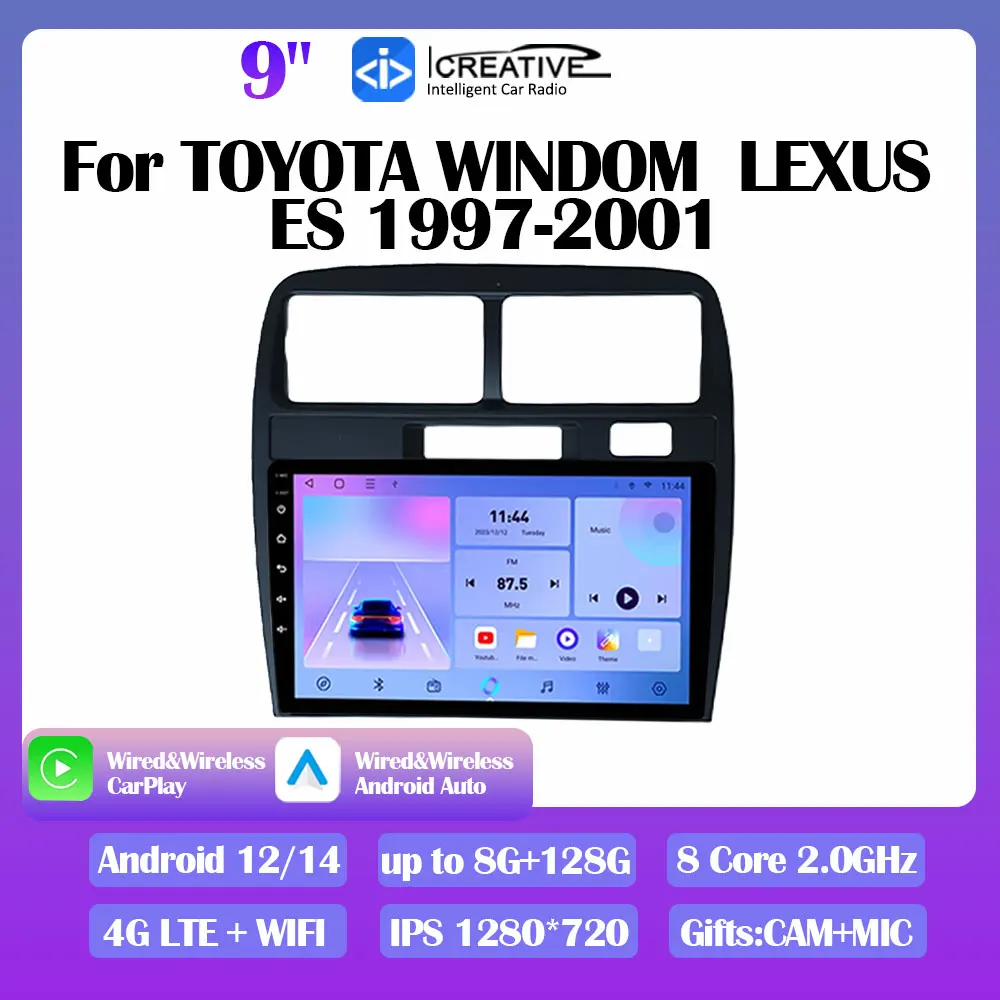

Android 14 Car Radio For TOYOTA WINDOM LEXUS ES 1997-2001 Autoraido Stereo Navigation GPS Multimedia Video Carplay DVD Head Unit