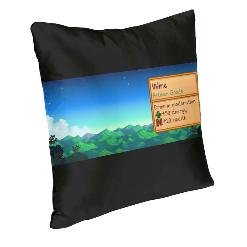 Stardew Valley Video Gamer Wine Square Pillow Case Home Decor Cushions Throw Pillow for Sofa Double-sided Printing