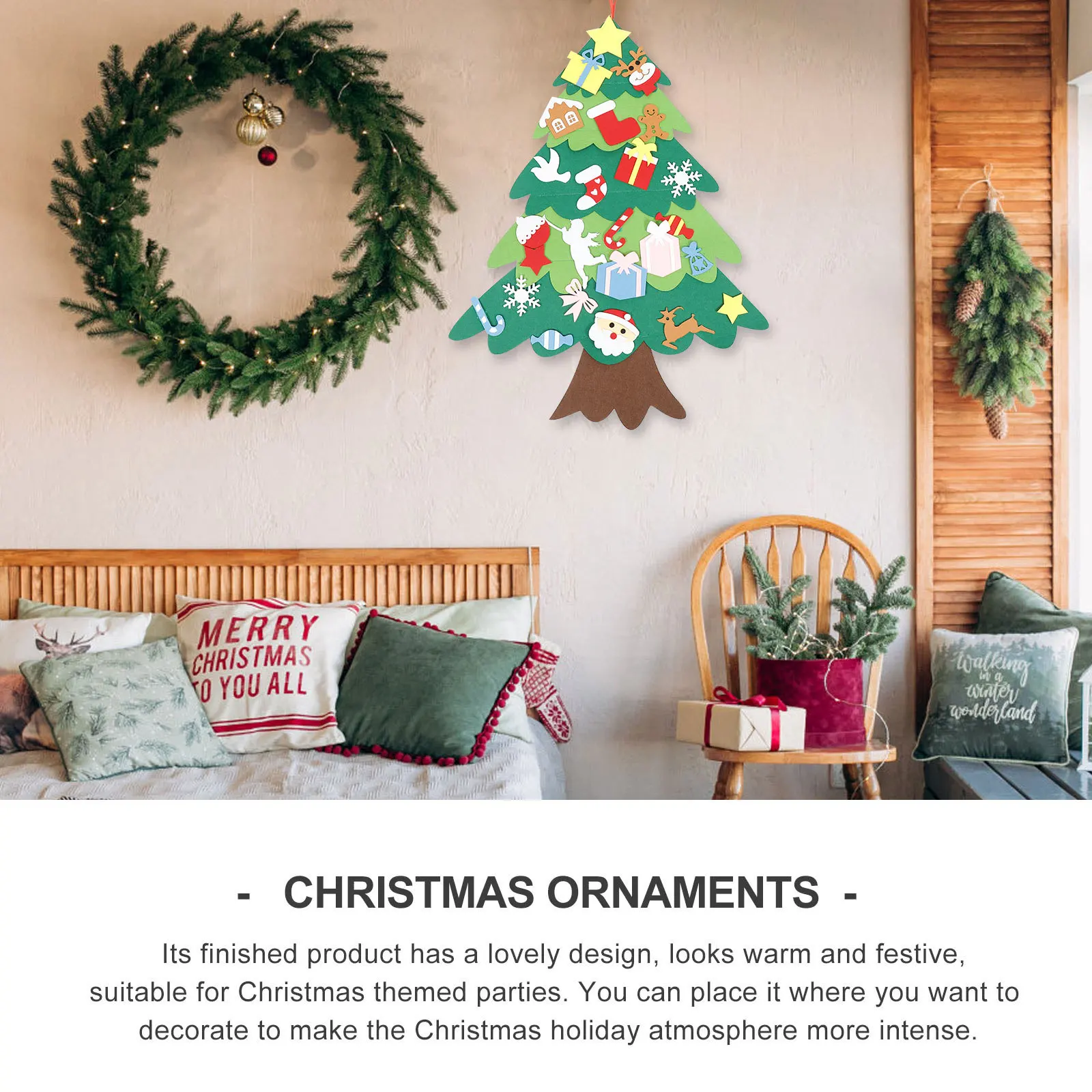 

Felt DIY Ornaments Christmas Tree Decor Handmade Holiday Decoration Set Felt Christmas Tree Xmas Ornament Xmas Decoration