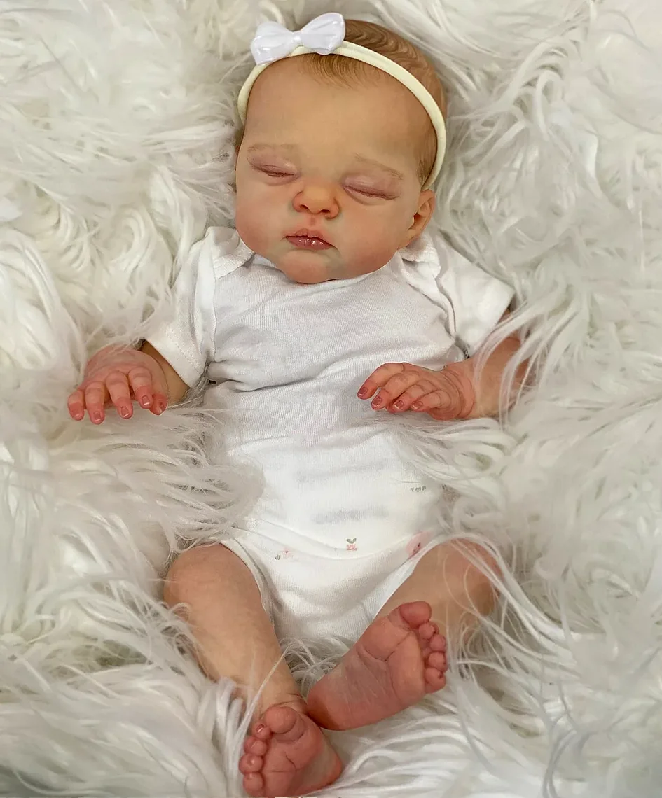 

NPK 18inch Irys Reborn Baby Doll - Handmade 3D Skin Multiple Layers Painted Collectible Lifelike Art Doll