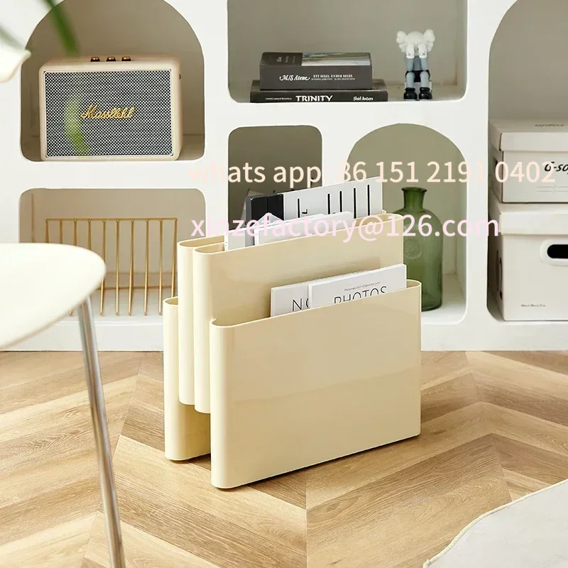 

Customizable Nordic Living Room Book Shelf Ground Desktop Decoration Photo Props Book Organizer