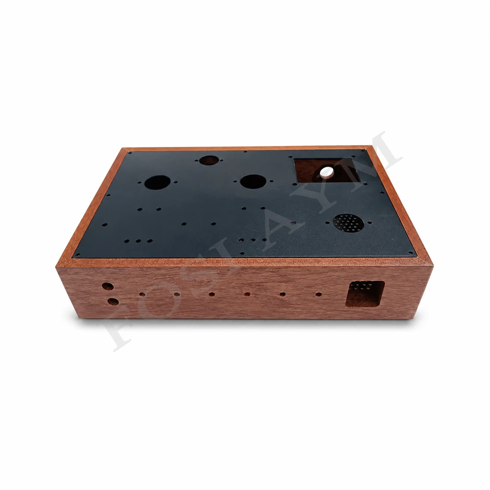 FOSI AYM 300x60x205mm Sapele Wood Tube Amplifier Chassis for 6V6 6P6P 5Z4P Rectifier HiFi DIY Valve Amp Audio Enclosure Box