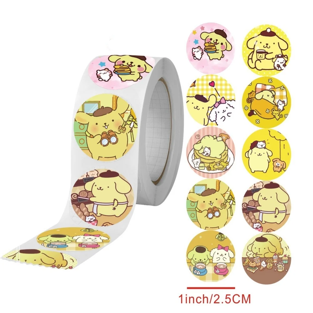 Pegatinas de Sanrio para decoración de ordenador portátil, bonita funda de teléfono Kawaii, suministros de arte DIY, papelería de diario, 500 piezas