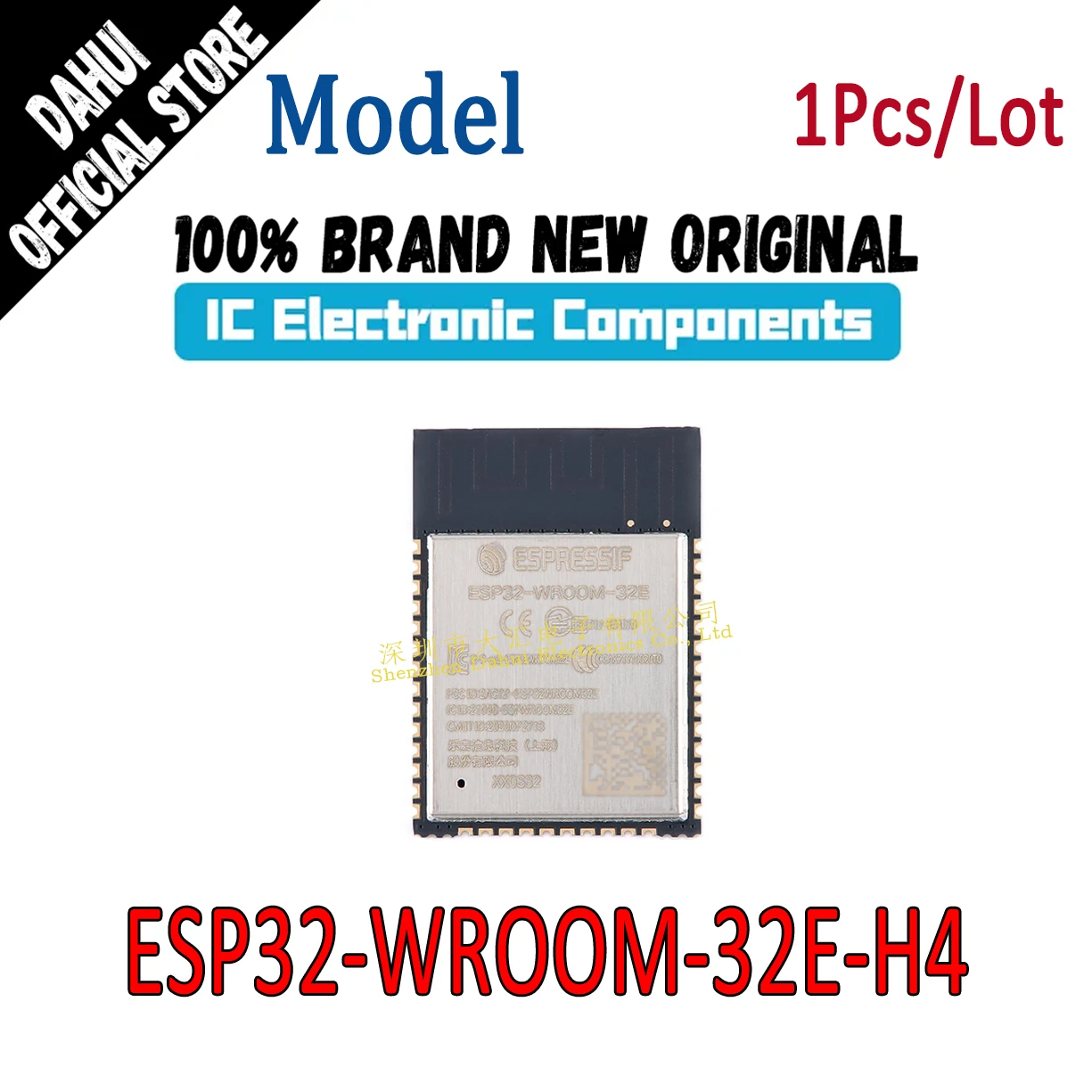 

ESP32-WROOM-32E-H4 Wi-Fi+ Bluetooth dual mode 32 bit dual core MCU module chip IC new original