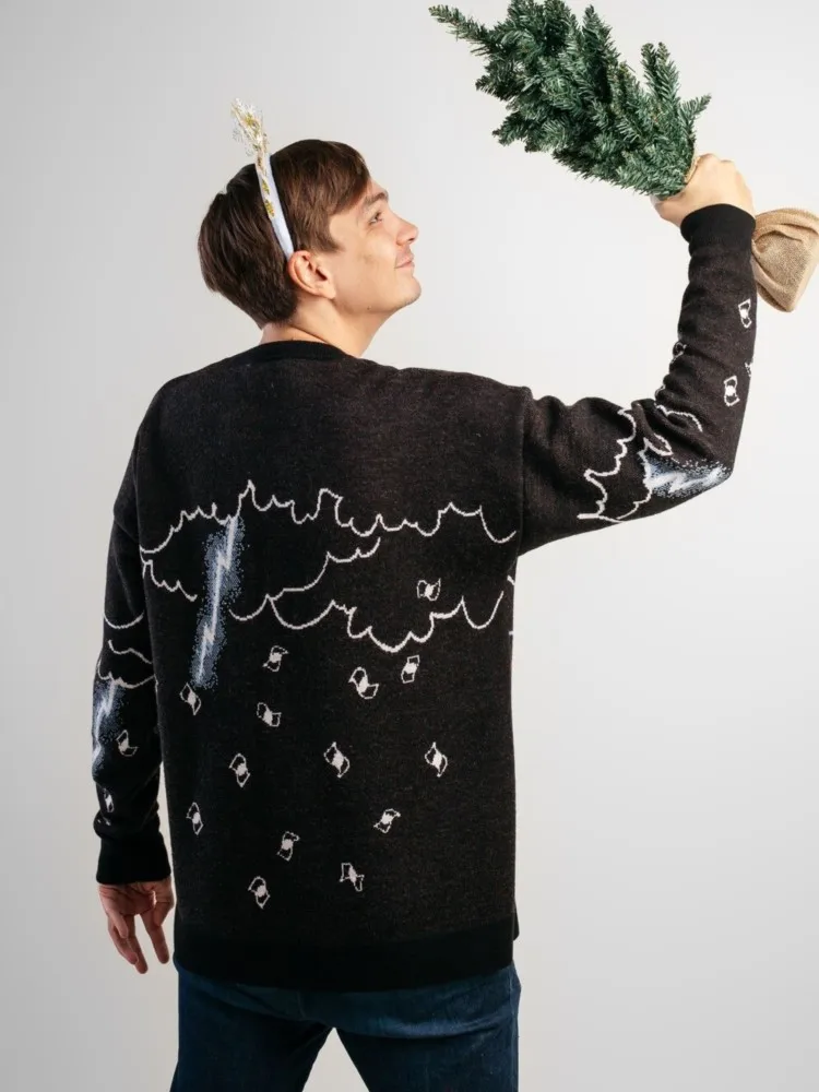 패션 여성 겨울 니트 풀오버 탑 힙합 Antihypetrain 만화 그래픽 스웨터 하라주쿠 점퍼 코트 Y2k streetwear 의류