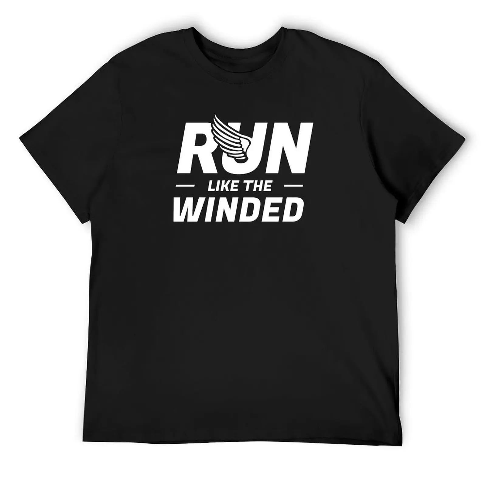 Run Like The Winded Marathon T-Shirt oversized graphic tee vintage graphic shirts anime clothes T-shirts for men cotton