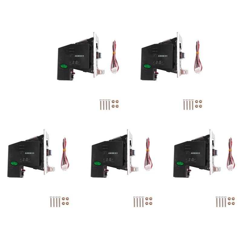 5X محدد متقبل العملات المتعددة لآلية آلة بيع لعبة الأركيد الميكانيكية