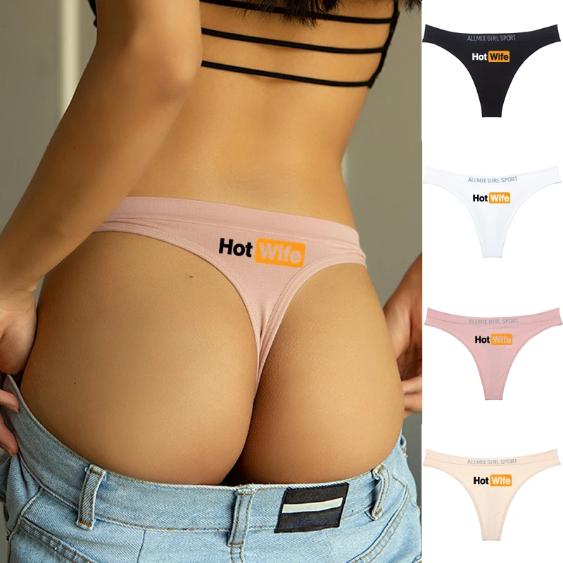 New Women\'s Panties Hot Wife Letters Women\'s Underwear Sports Fitness Seamless Girl\'s Underwear Low Waist Traceless Ladies Brief