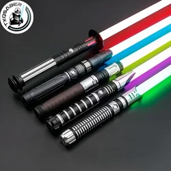 TXQSABER Heavy Dueling Lightsaber Neo Pixel RGB Juguetes Saber Metal Hilt Smooth Swing Combat Cosplay Luminous Kids Toys