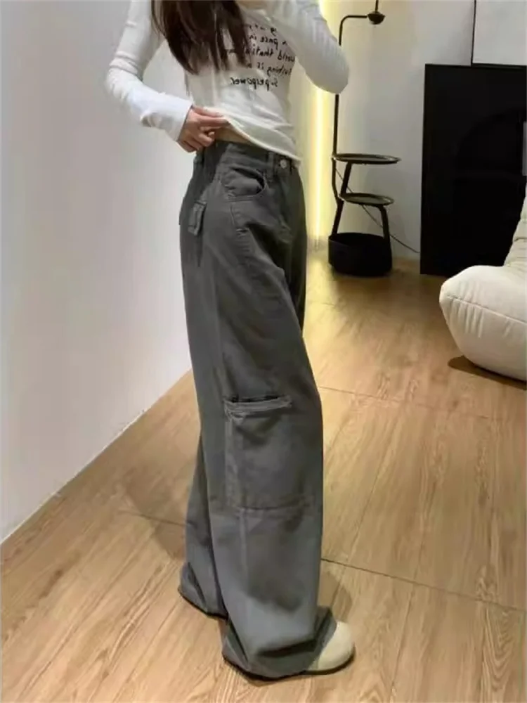 

Loose High Waist Wide Leg Denim Jeans Women's Summer New Sle plus Size ey Loose Pear aped Body Floor Length Workwear