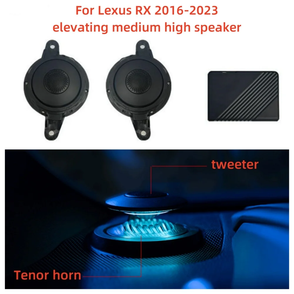 Tweeter speaker For Lexus RX Rising treble Levitating elevating treble upgrade comes with 64 colors atmosphere light Auto parts