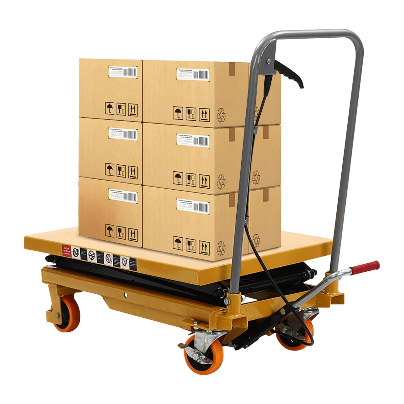 High-Efficiency Hydraulic Lift Table with 330 lbs Load Capacity, Adjustable Height, Durable Steel Build, Easy Control, PU