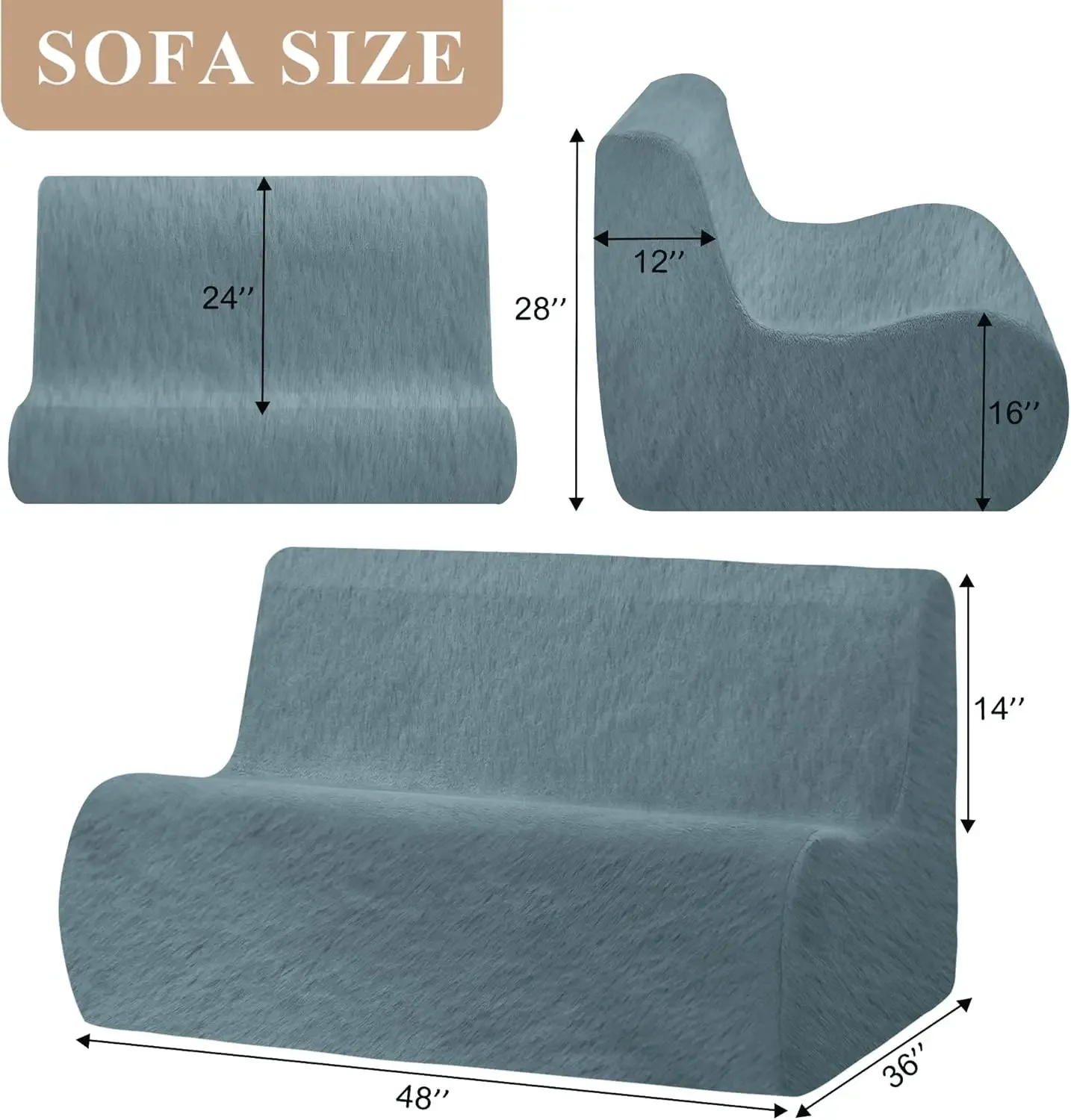 Bag Chair, Bean Bag Couch Lazy Beanbag Sofa Large Armless Comfy Chair Sofa for Adults, with High Density One-Piece Foam Filling