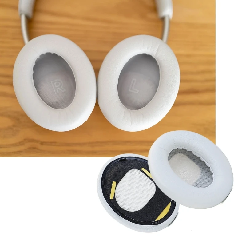 Almohadillas protectoras piel oveja para auriculares que aseguran ajuste almohadilla