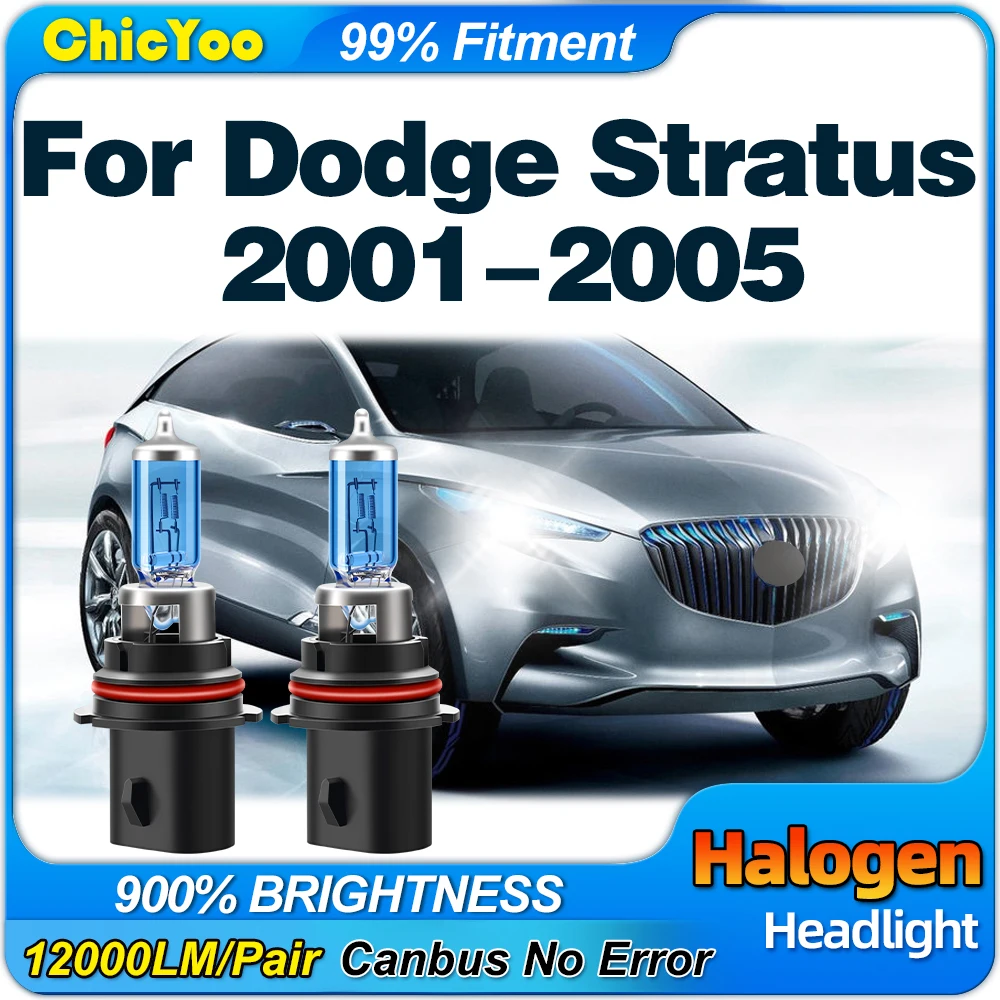 

Super Bright Halogen Headlight Bulb 100W 12V Car Head Lamps 6000K Canbus No Error For Dodge Stratus 2001 2002 2003 2004 2005