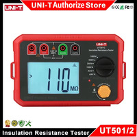 UNI-T UT501A UT502A Insulation Resistance Tester Megohmmeter 1000V 2500V Ohm Meter Megometer Digital Ohmmeter