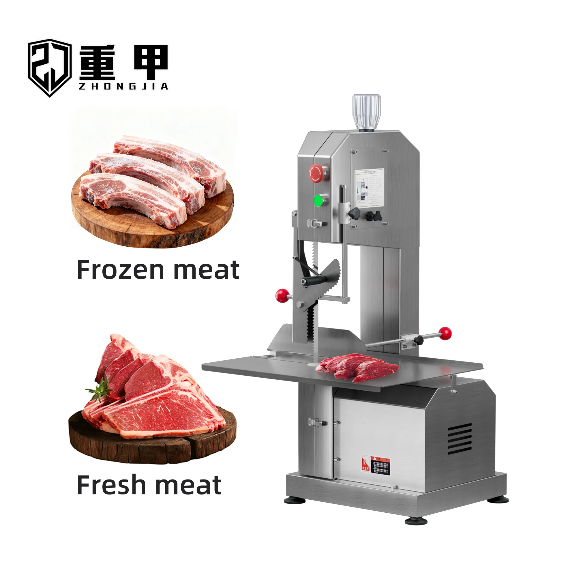 Commercial Grade Frozen Meat Bone Saw Cutter | 1650mm Blade & 1500W Motor | Restaurant Equipment