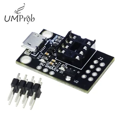 Chip Micro USB enchufable, programación de desarrollo Bare ATtiny13A, ATtiny25, ATtiny45, ATtiny85