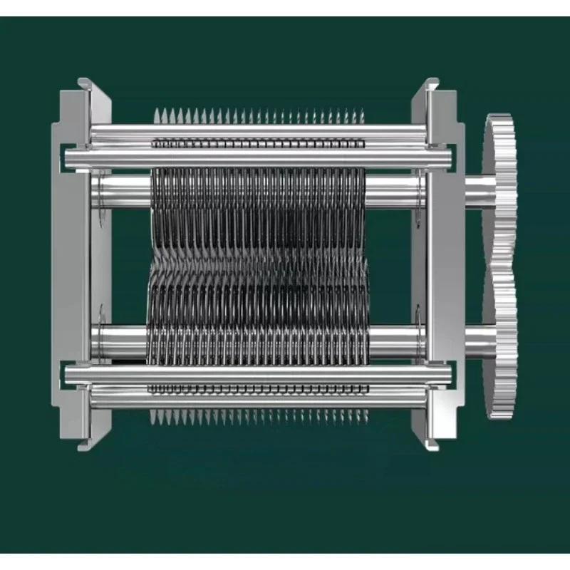 Stainless Steel Meat Cutting Blade Set Slicer Dicer Machine Parts, Sharp Food Processing Cutter Inserts for Kitchen Equipment