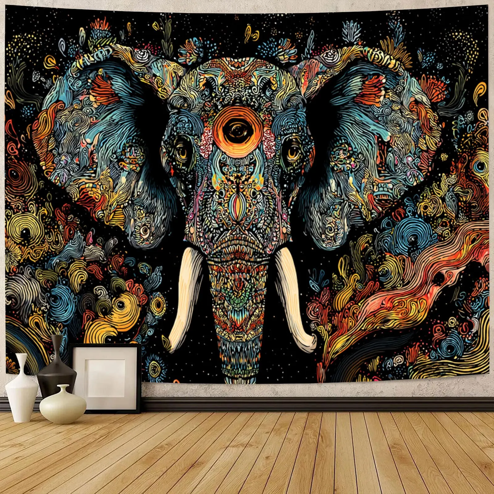 Mysterious and fantastical image Digital printing polyester wall hanging tapestry decorative Living room Office background gift