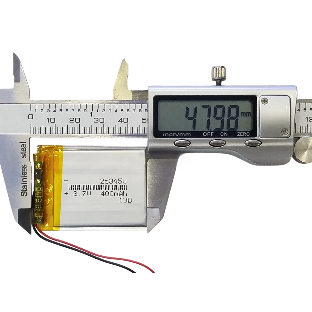 203550 3.7V 400mAh Ultra Thin Li-Po Battery 253550 023550 Replacement Battery for MP3 MP4 TF Card Bluetooth Speaker