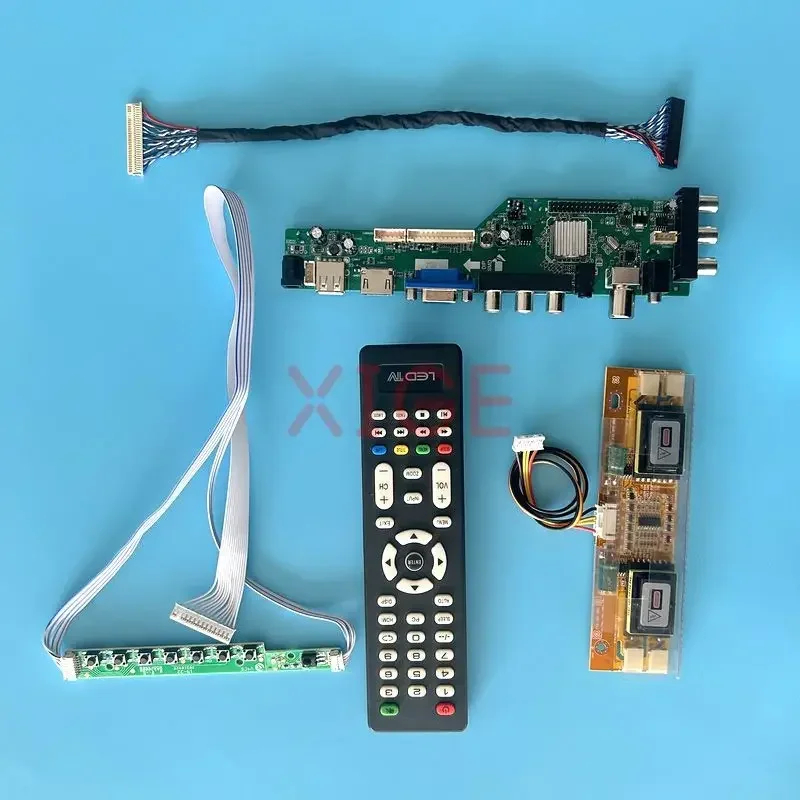 

For LTM220M1 LTM220M2 M220EW01 M201EW02 Driver Board 1680*1050 DVB Digital Signal 4CCFL Screen LVDS-30Pin Kit USB+HDMI+VGA+AV+IR