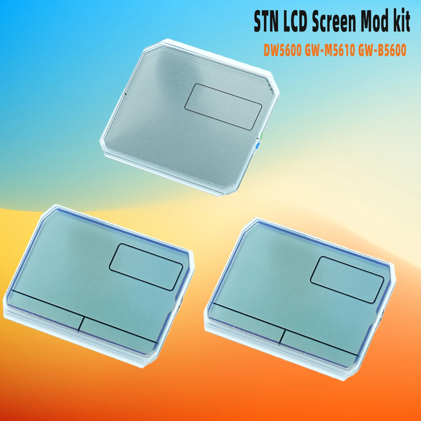 STN LCD Screen Mod kit for Casio DW5600 GW-M5610 GW-B5600 GWM-B5000 GW-5600 G5600 Watch Display Screen Replacement accessories