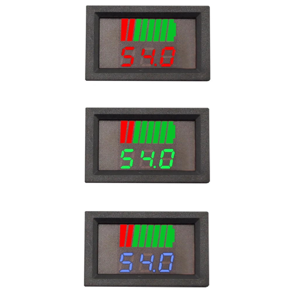 0.28 Inch Battery Capacity Indicator 8-100V Voltage Tester Detector LED Tester Voltmeter for Lead Acid Power Car Motorcycle