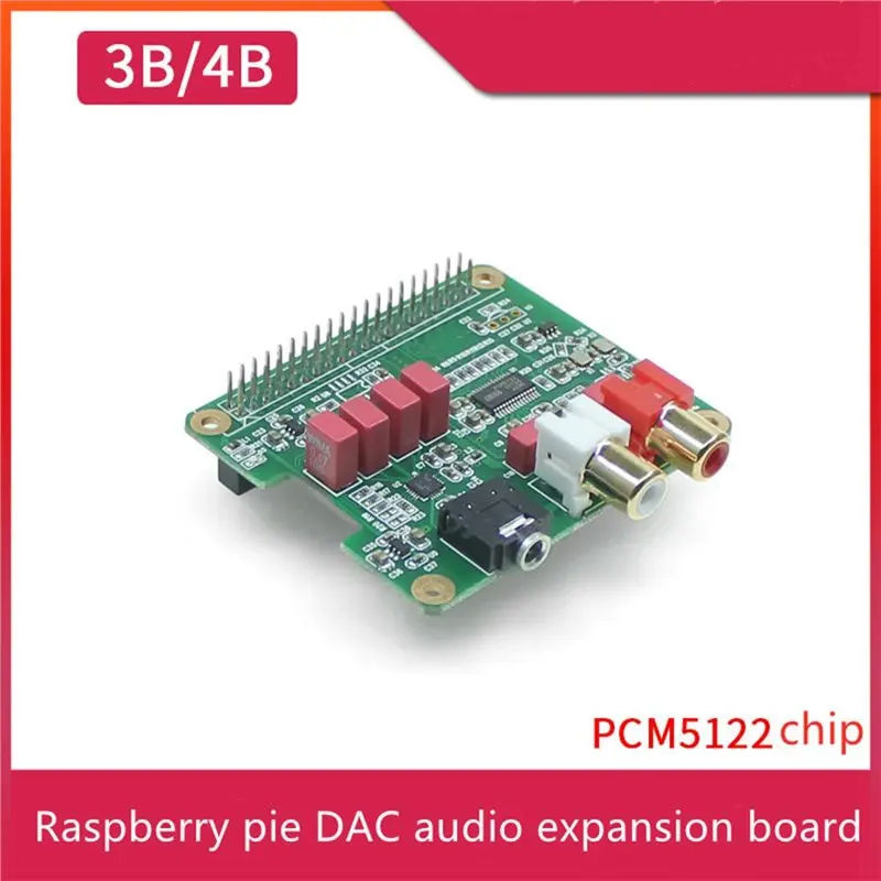 B76B HIFI DAC Audio Playback Module Fever Expansion Board for Raspberry Pi 3B+/4B High Fidelity Sound