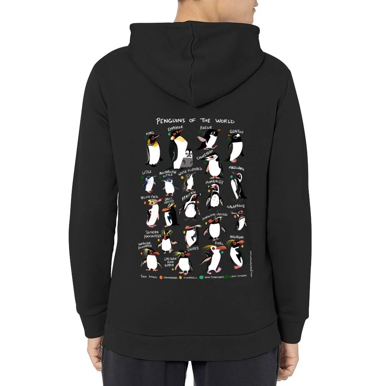 

Penguins of the World Hoodie autumn clothes mens designer clothes anime clothing men's clothing mens hoodie
