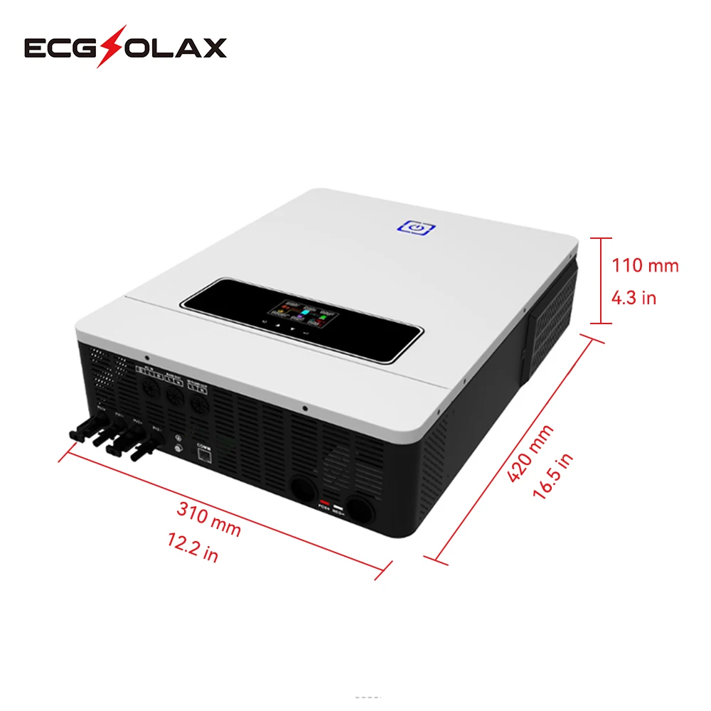 ECGSOLAX 10.2KW Solar Hybrid Inverter 48Vdc 230Vac With Max Charging 180A 160A Inverter Charger Solar Inverter Max PV 500VDC